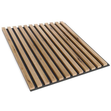 Acoustic Slats panel in square - European OAK - DecorMania.eu