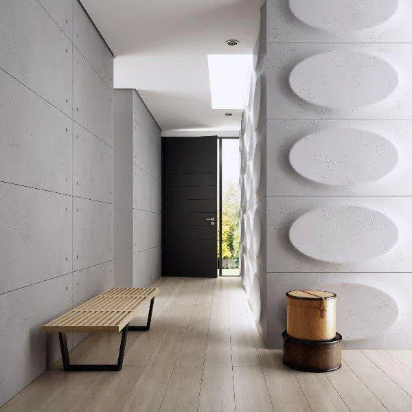 Concrete 3D Wall Panel OVAL - DecorMania.eu