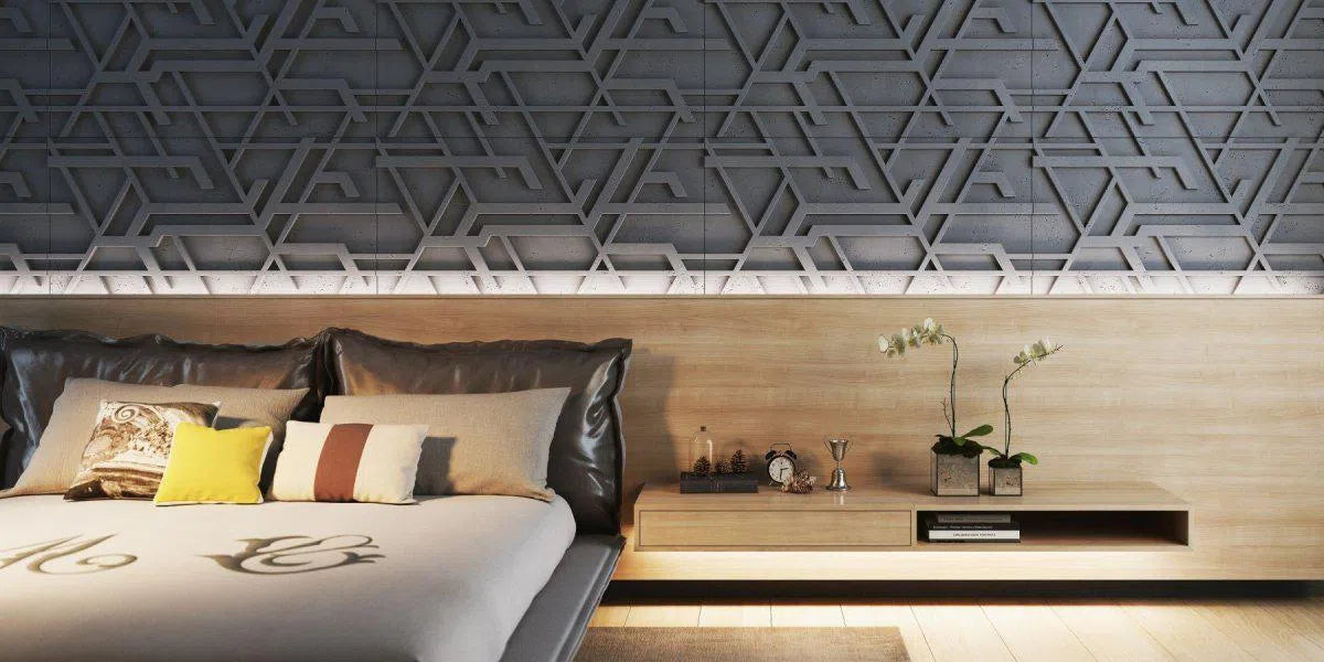 Concrete 3D Wall Panel STELLAR - DecorMania.eu