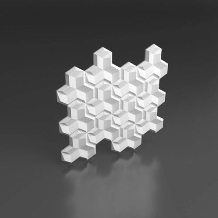 HEXA.2 3D Wall Panel EPS - 3D Polystyrene Wall Panels | DecorMania